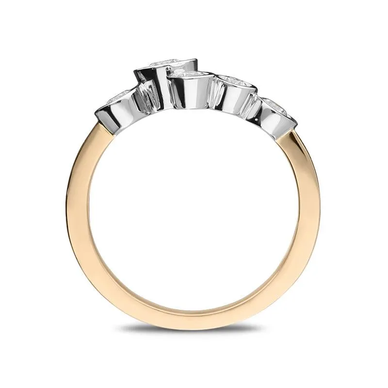 18ct Rose Gold 0.51ct Diamond Bubble Ring