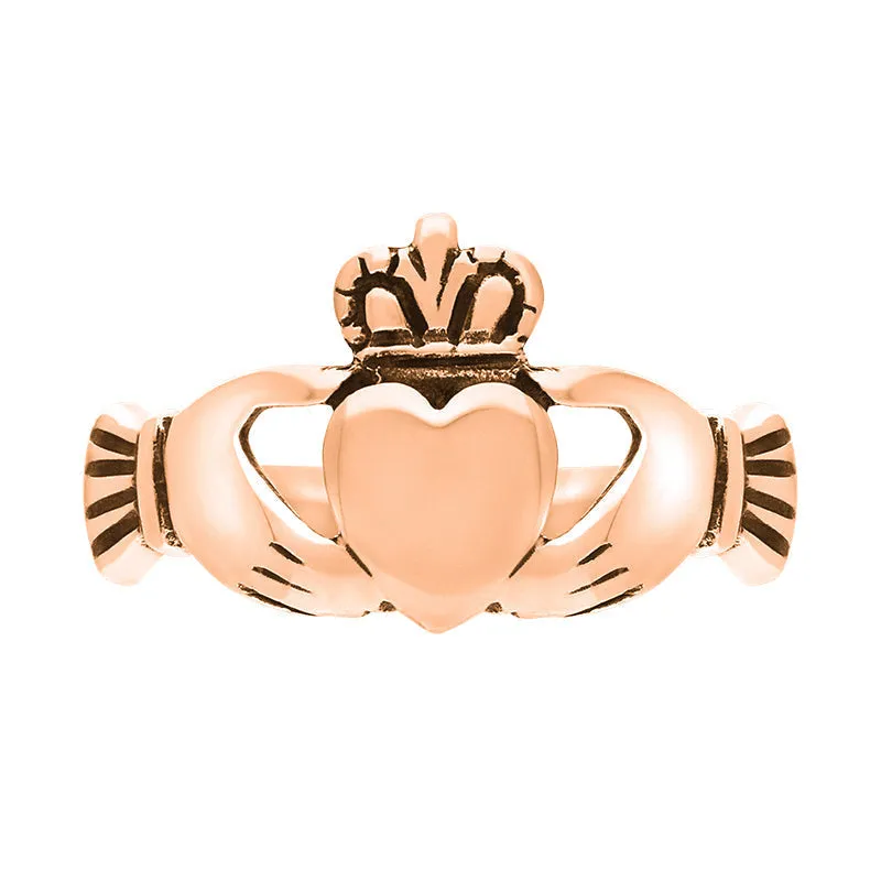 18ct Rose Gold Claddagh Ring