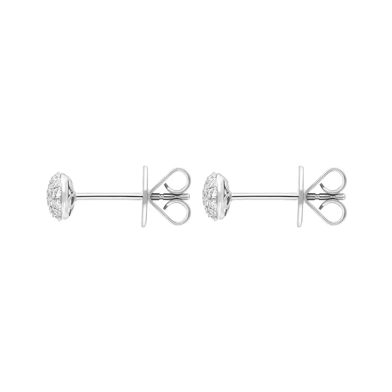 18ct White Gold 0.20ct Diamond Round Cluster Stud Earrings