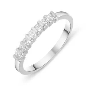 18ct White Gold 0.26ct Diamond Half Eternity Ring
