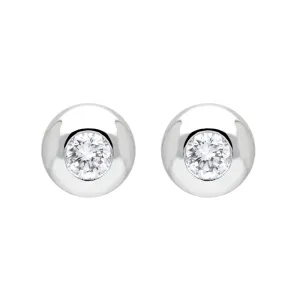 18ct White Gold 0.40ct Diamond Round Stud Earrings