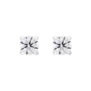 18ct White Gold 0.50ct Diamond Solitaire Stud Earrings