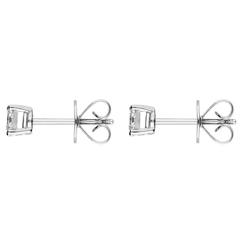 18ct White Gold 0.54ct Diamond Brilliant Cut Stud Earrings