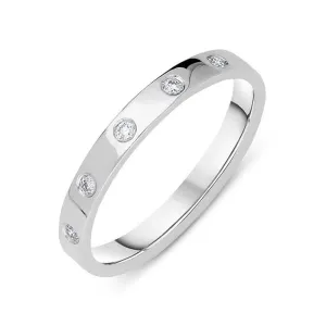 18ct White Gold 0.54ct Diamond Wedding Ring