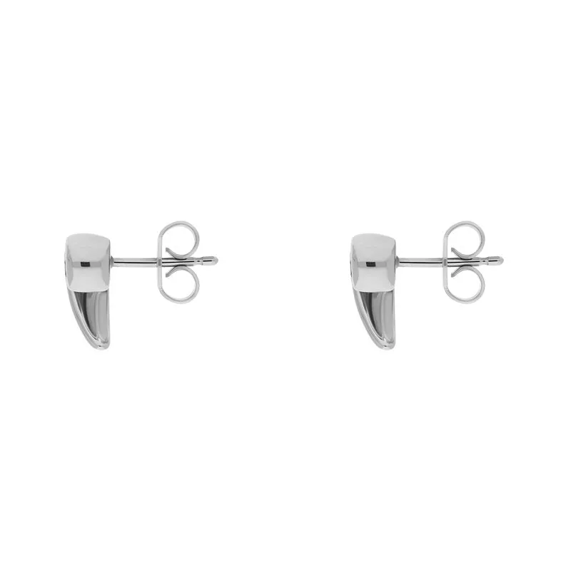 18ct White Gold 0.56ct Diamond Swirl Stud Earrings D