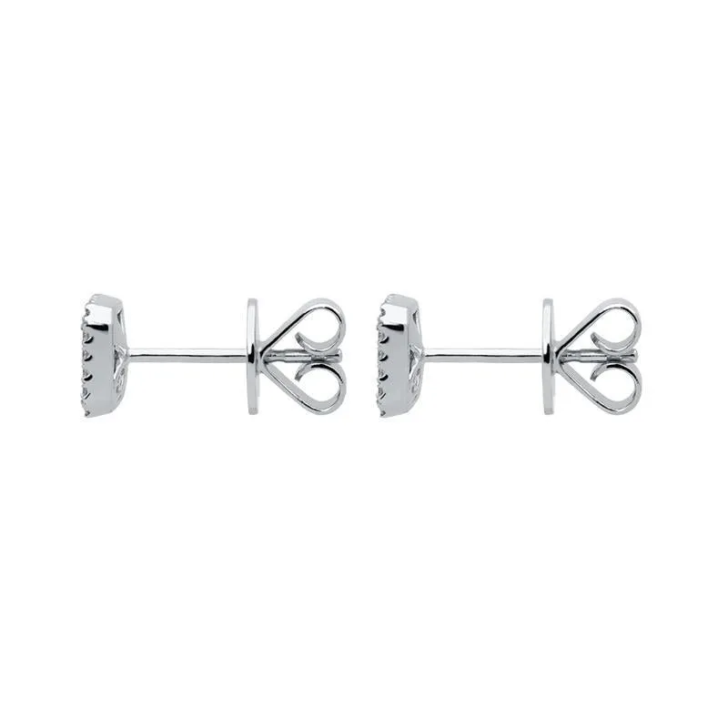 18ct White Gold 1.46ct Diamond Baguette Cut Stud Earrings