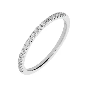 18ct White Gold Brilliant Cut 0.18 Carat Diamond Half Eternity Ring