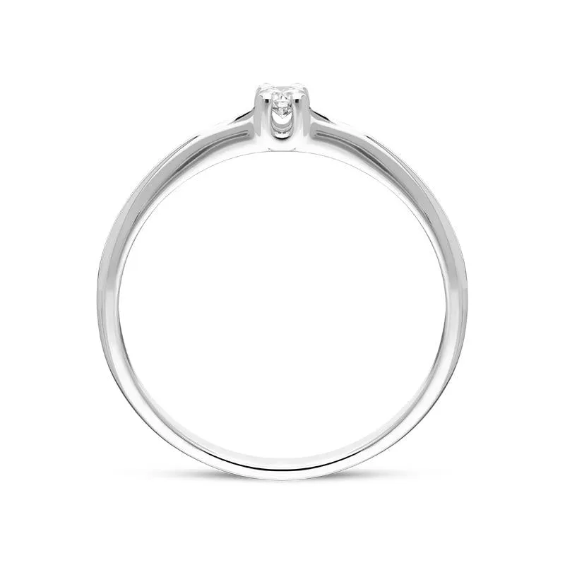 18ct White Gold Brilliant Cut Diamond Solitaire Ring