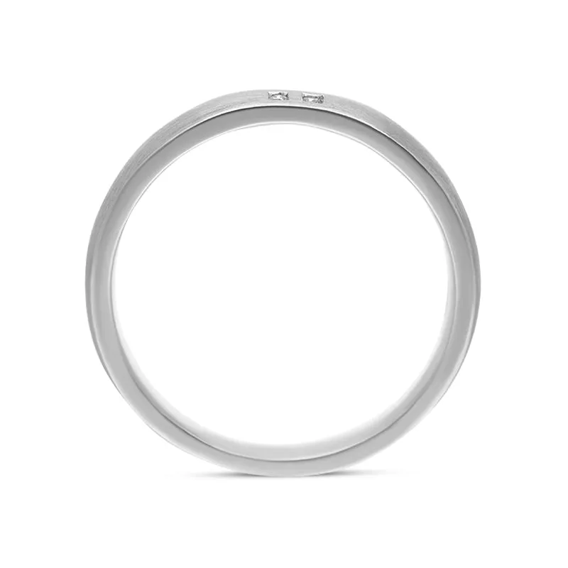 18ct White Gold Diamond Band Ring