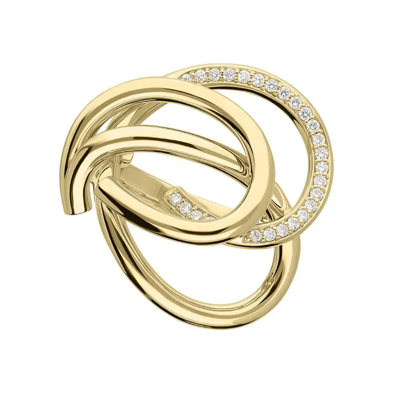 18ct Yellow Gold 0.21ct Diamond Ring D