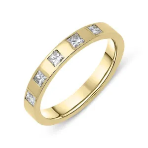 18ct Yellow Gold 0.30ct Diamond 3mm Wedding Ring D