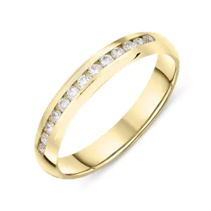 18ct Yellow Gold 0.72ct Diamond Channel Set Eternity Ring
