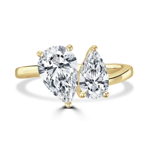 18ct Yellow Gold 2.6ct Laboratory Grown Diamond 'Toi et Moi' Ring