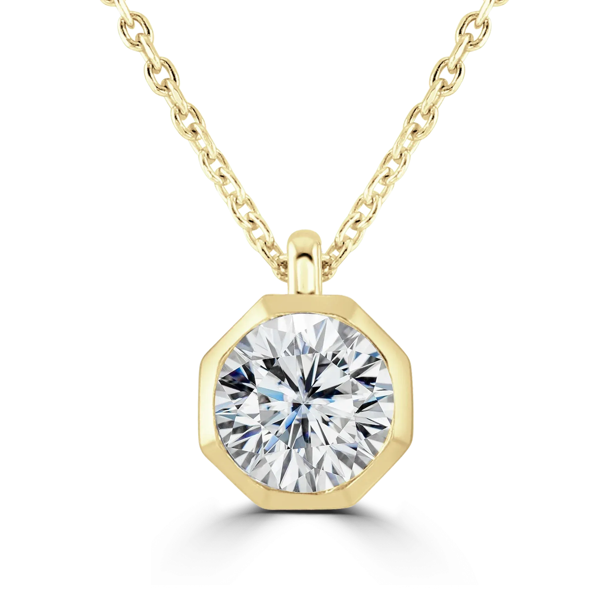 18ct Yellow Gold 2ct Lab Grown Diamond Necklace