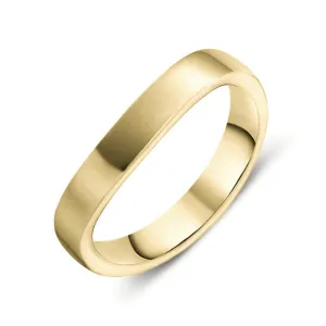 18ct Yellow Gold 3mm Wishbone Wedding Ring