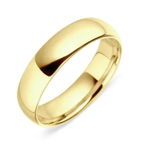 18ct Yellow Gold Classic Court Shape Wedding Ring