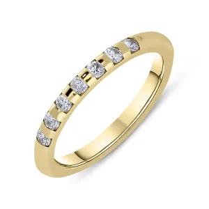 18ct Yellow Gold Diamond Brilliant Cut Wedding Ring