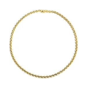 18ct Yellow Gold Herringbone Chain Necklace