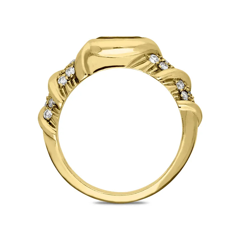 18ct Yellow Gold Marquise Ruby Diamond Dress Ring
