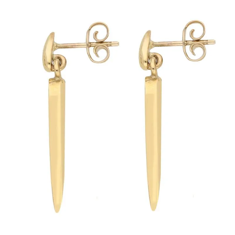 18ct Yellow Gold Opal Toscana Pear Drop Earrings
