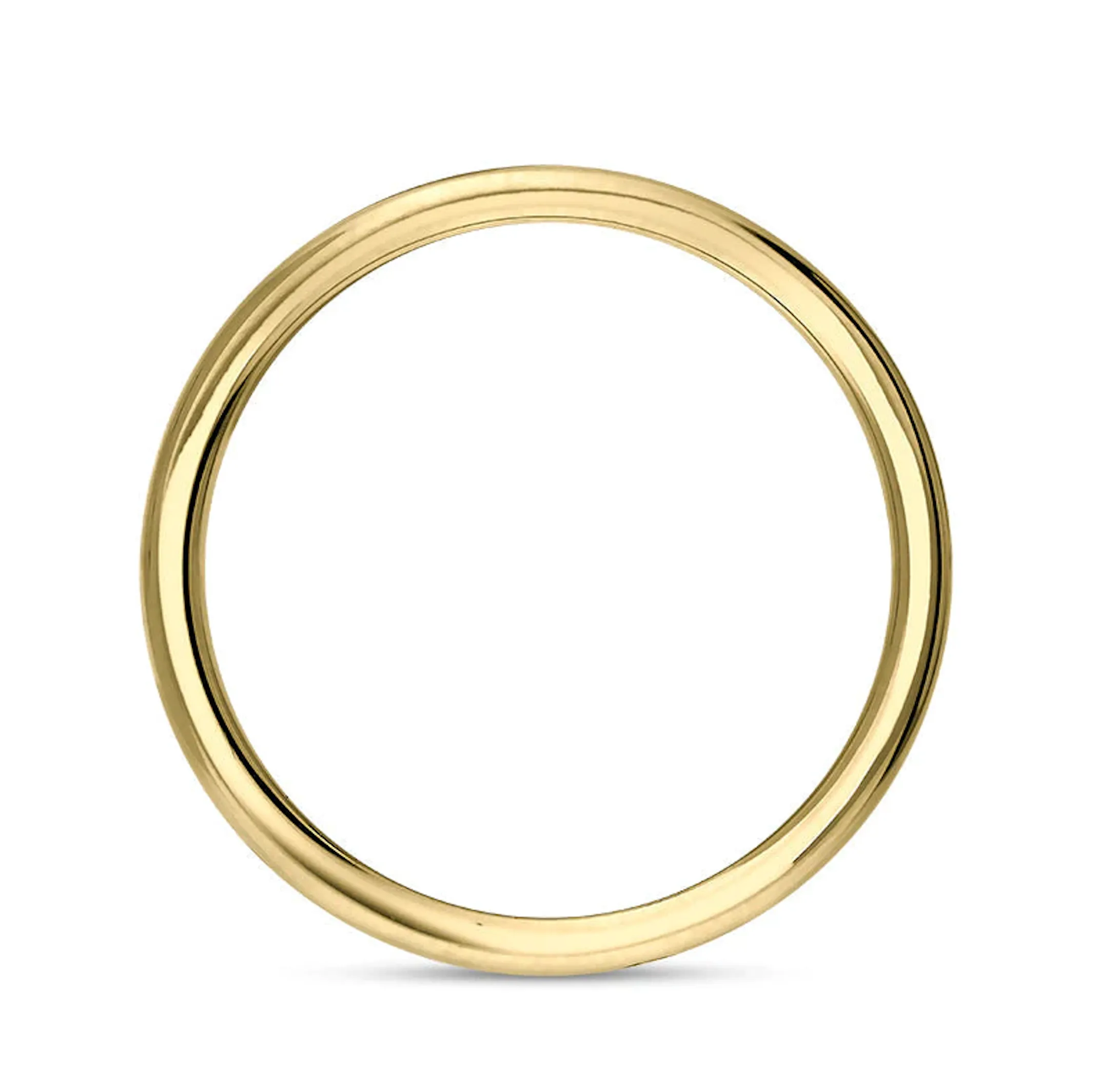 18ct Yellow Gold Whitby Jet King's Coronation Hallmark 5mm Ring D
