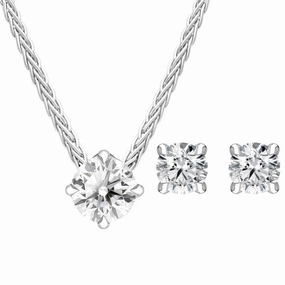 18ct White Gold Diamond Two Piece Gift Set
