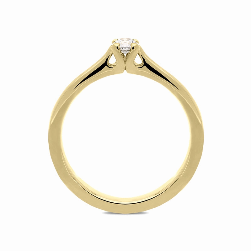 18ct Yellow Gold 0.15ct Diamond Solitaire Ring