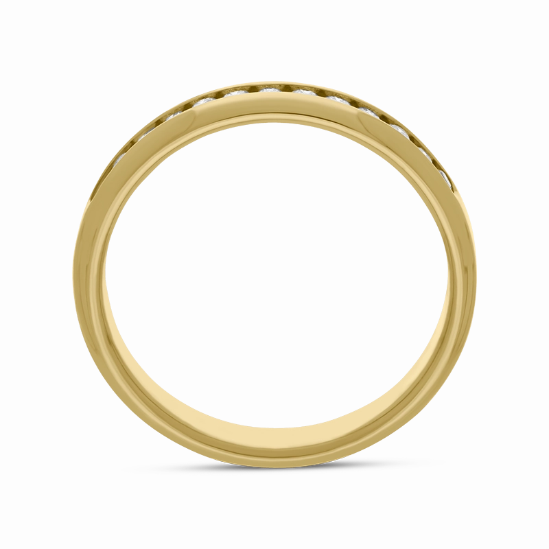 18ct Yellow Gold 0.24ct Diamond Half Eternity Ring