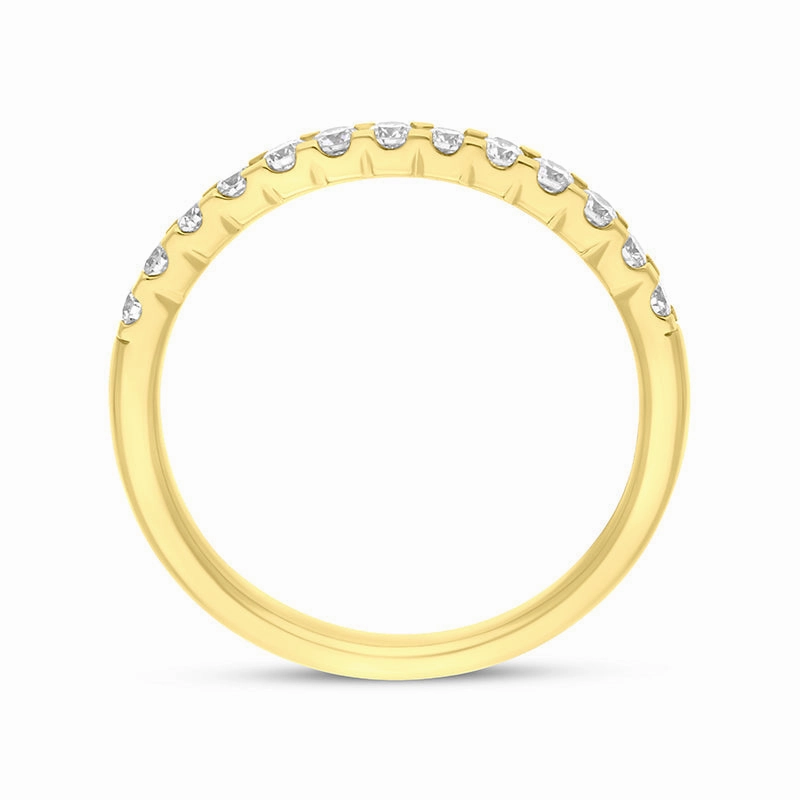 18ct Yellow Gold Diamond Half Eternity Ring