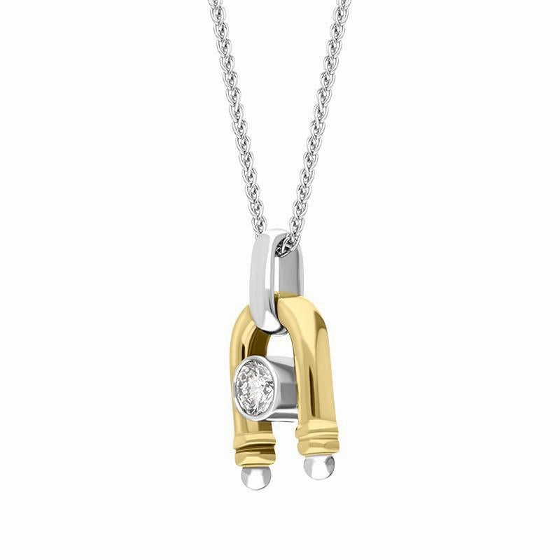 18ct Yellow Gold Diamond Magnet Necklace