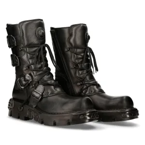 391-S18 Leather Mid Calf Boots