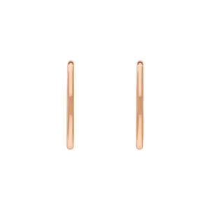 9ct Rose Gold 24mm Round Hoop Earrings