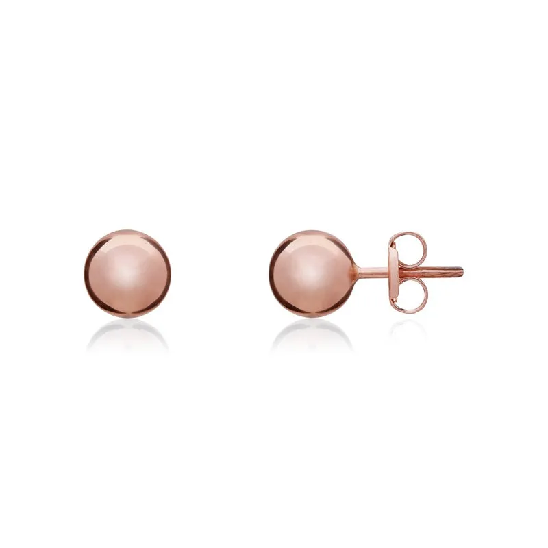 9ct Rose Gold 4mm Ball Stud Earrings