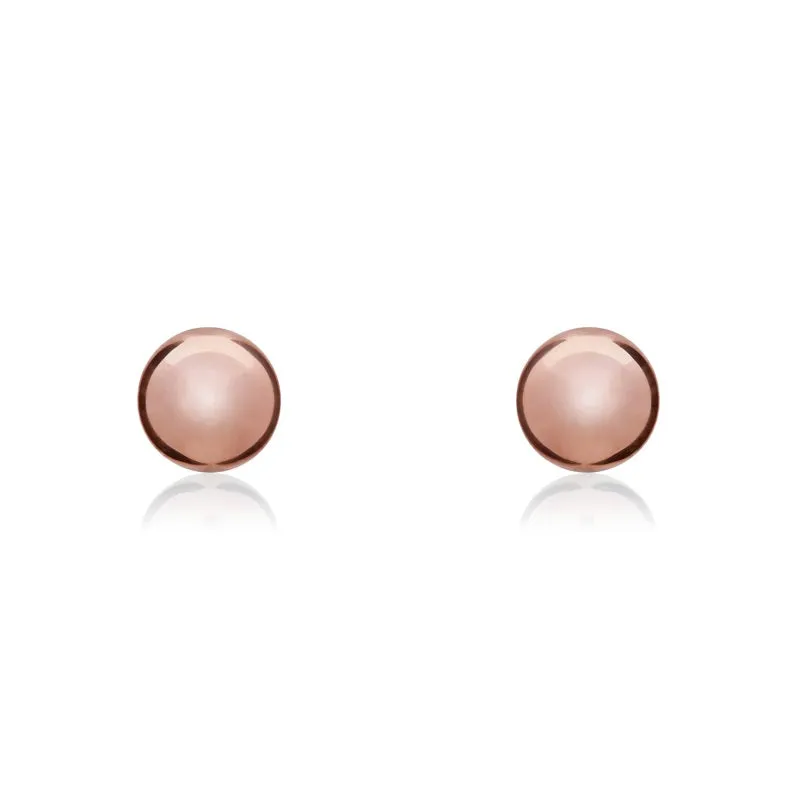 9ct Rose Gold 4mm Ball Stud Earrings