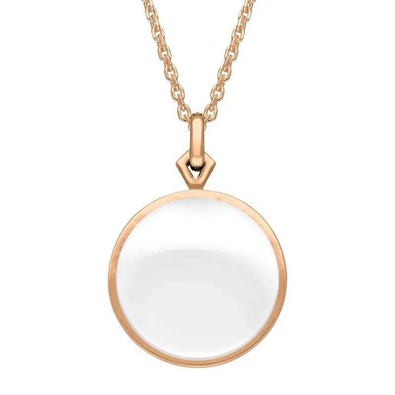 9ct Rose Gold Bauxite Flore Filigree Necklace