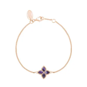 9ct Rose Gold Blue John eden Marquise Flower Bracelet
