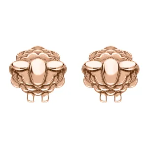 9ct Rose Gold Sheep Stud Earrings