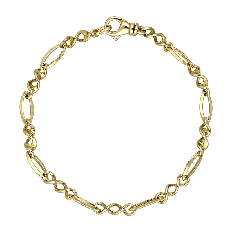 9ct Yellow Gold Chain Link Bracelet