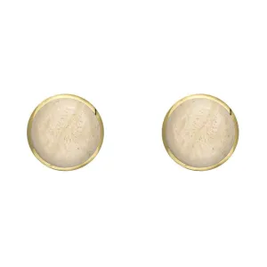 9ct Yellow Gold Coquina 5mm Classic Small Round Stud Earrings