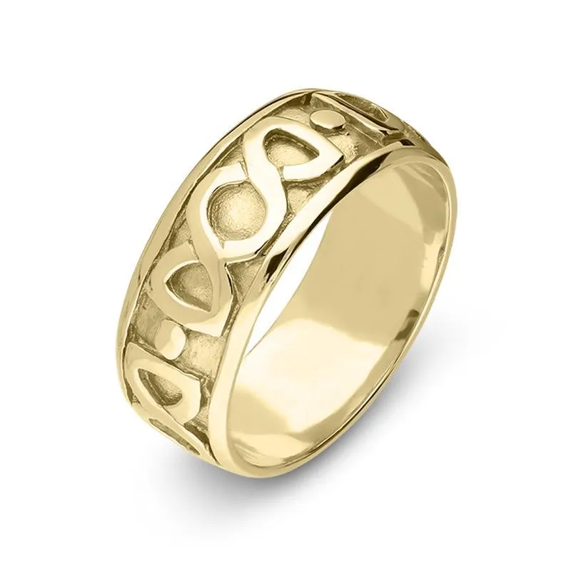 9ct Yellow Gold Fancy Celtic Wedding Ring