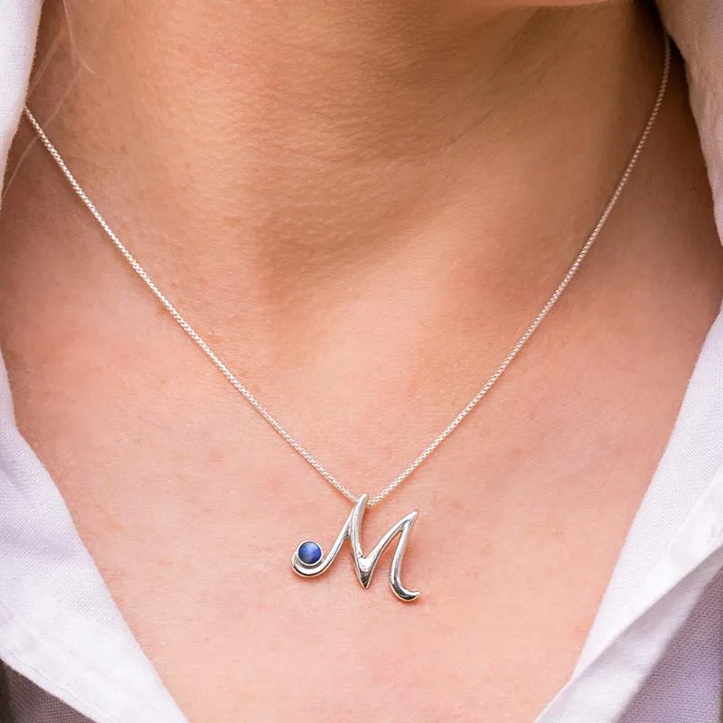9ct Yellow Gold Moonstone Love Letters Initial Z Necklace