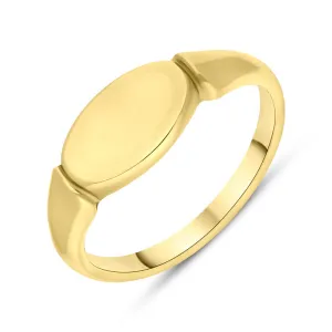 9ct Yellow Gold Oblong Signet Ring D