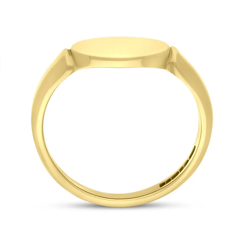 9ct Yellow Gold Oblong Signet Ring D