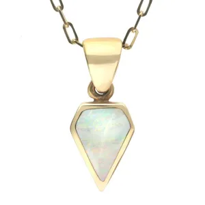 9ct Yellow Gold Opal Dinky Kite Necklace