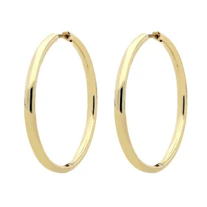 9ct Yellow Gold Polished Large Hoop Earrings