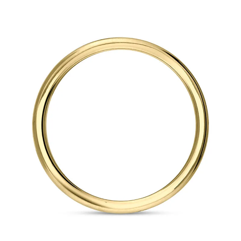 9ct Yellow Gold Turquoise Queen's Jubilee Hallmark 5mm Ring D