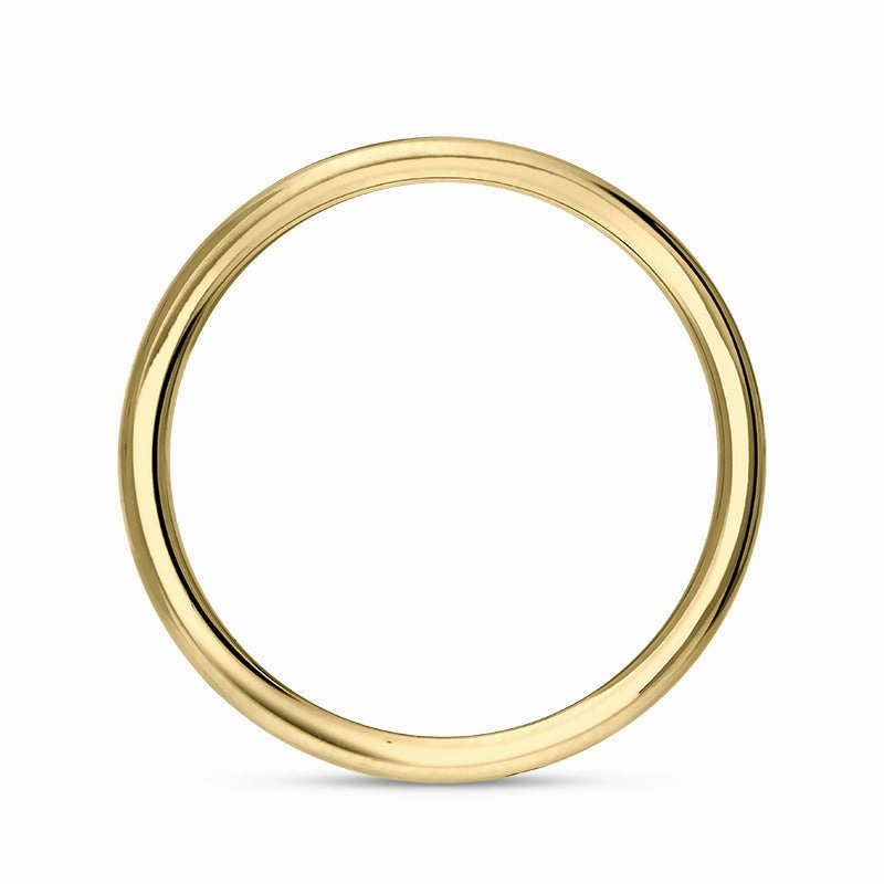 9ct Yellow Gold 0.18ct Diamond Queen's Jubilee Hallmark 6mm Ring D