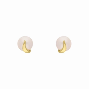 9ct Yellow Gold Freshwater Pearl Stud Earrings