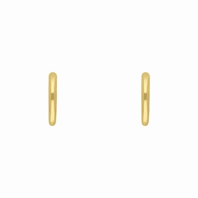 9ct Yellow Gold Round Hoop Earrings