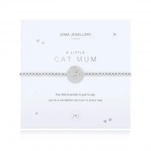 A Little Cat Mum Silver 17.5cm Stretch Bracelet 4304